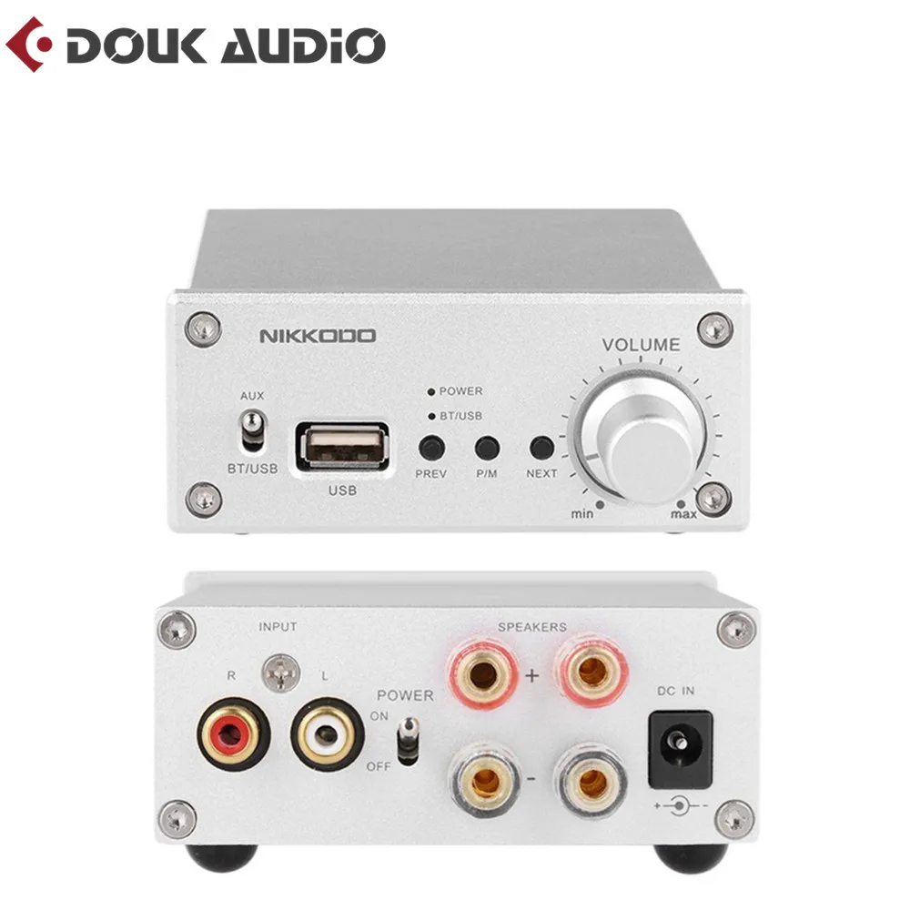 

Hi-Fi Digital Audio Amplifier Bluetooth 4.0 Stereo Home Amplifier USB Lossless Music Player 50W*2