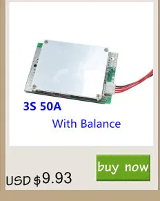 3S 60A BMS board/ Li-ion 12.6V 18650 BMS PCM battery protection board for li-ion battery with Balance