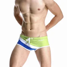 Летние мужские плавки-плавки с заниженной талией, сексуальные мужские купальники, пляжные купальники мужские быстросохнущие мужские плавки