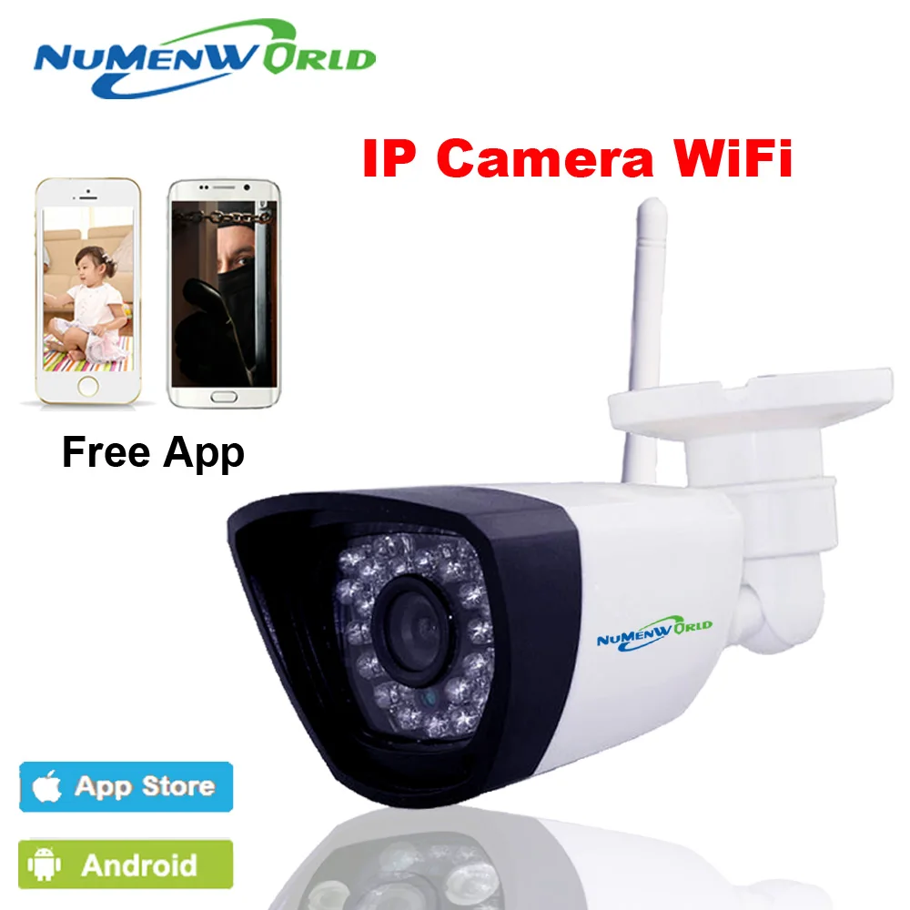 Уличная водонепроницаемая Wi Fi IP камера NumenWorld 1080P Micro SD HD P2P 802.11b/g/n беспроводная