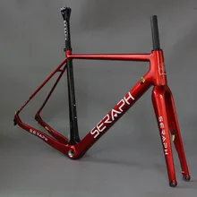 Flat Mount Max Tire 42C China carbon cyclocross disc brake gravel bike frame tantan factory carbon frame