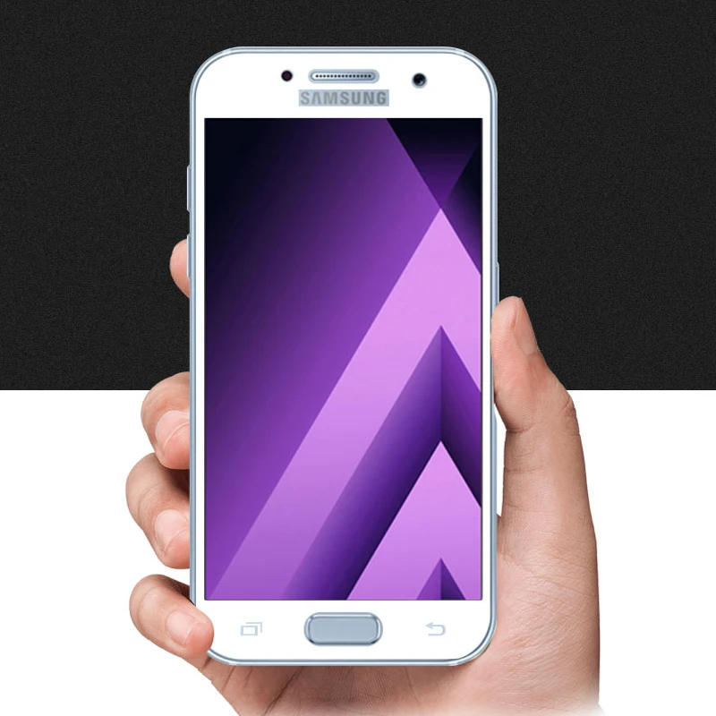 GerTong полное покрытие телефона из закаленного стекла для samsung Galaxy A3 A5 A520 A7 A720 J3 J5 J7 Защитная пленка для экрана