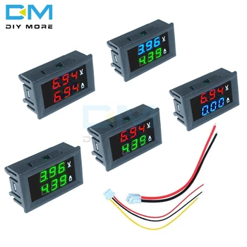 

0.28 inch Mini Digital Voltmeter Ammeter DC 100V 10A Panel Amp Volt Current Meter Tester 0.28 Inch Dual LED Display