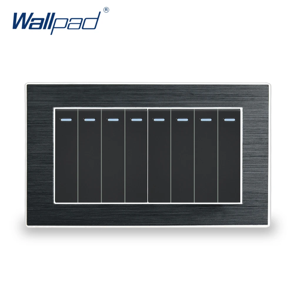 Переключатель настсветильник двусторонний 8 клавиш 146*86 мм|wall light panel|2 gang switchpanel