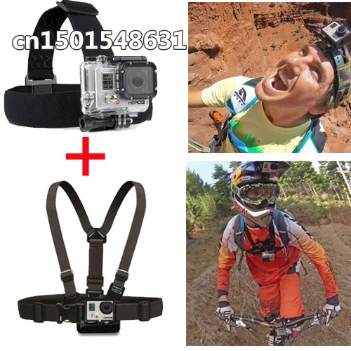 Комплект аксессуаров для Gopro шлем с нагрудным ремнем крепление на голову Go pro hero 3