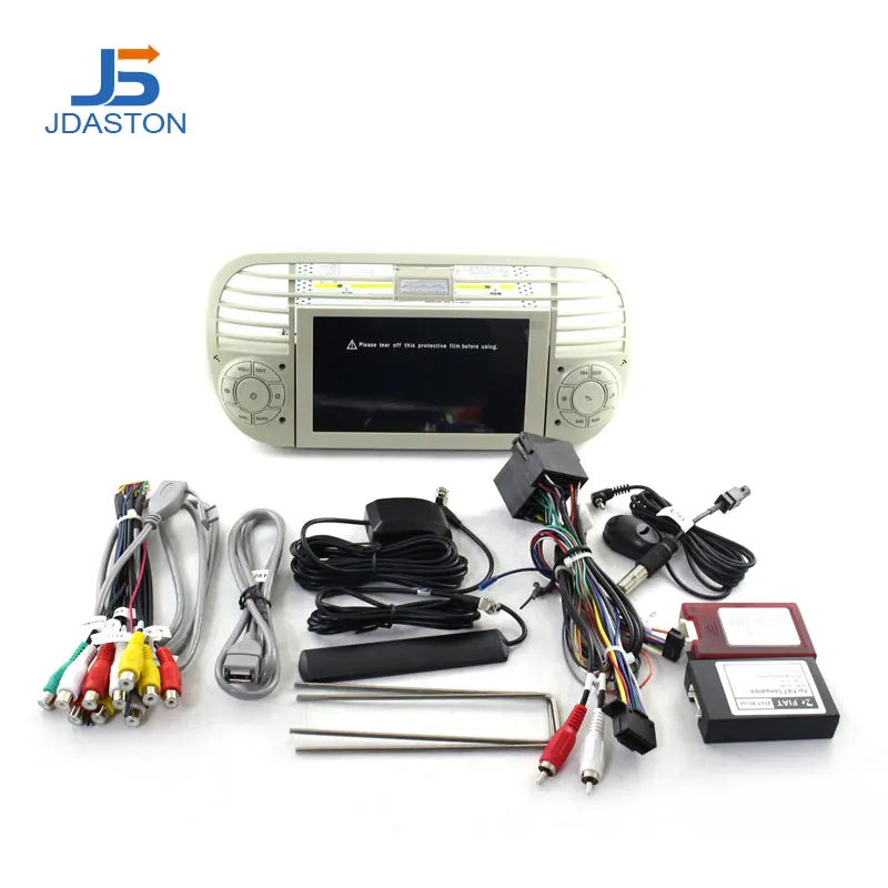 Top JDASTON 1 Din Android 8.0 Car Radio For Fiat 500 Abarth 2007 2008 2009-2015 Multimedia GPS Navigation Canbus Autoaudio Stereo 5