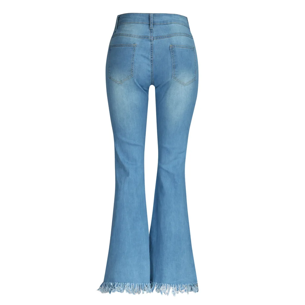 JAYCOSIN, новинка, женские джинсы с высокой талией и дырками, с бахромой, стрейчевые, громкоговорители, ковбойские, Прямая поставка 522W