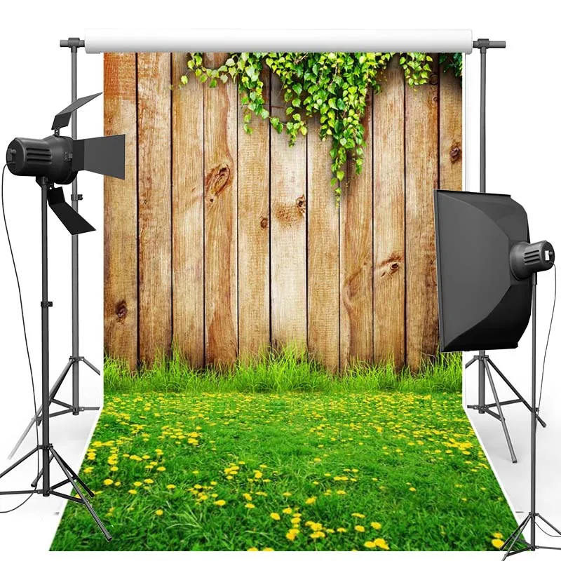 

Wood Wall Vinyl cloth Photography Background For Wedding Lawn New Fabric Flannel Backdrops For Children photo studio CM6543