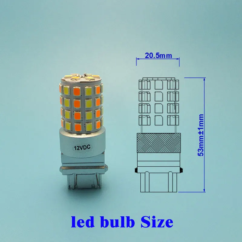 MIDCARS 3157 Led Bulbs Brake Turn Signal Light Extremely Bright Amber/White Dual Color Switchback Led Dual Color