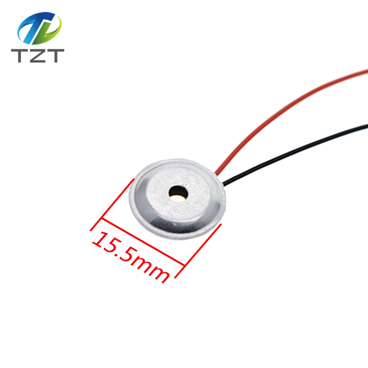 10 шт. пьезоэлектрическая пьезокерамическая пластина диаметром 15 мм для звукового динамика+ алюминиевый корпус