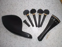 10 Sets Ebony Violin Parts and 10 PCs Gold Color Violin Chin rest clamp and 10 PCs Violin guts all 4/4 10 Sets Ebony Violin Parts and 10 PCs Gold Color Violin Chin rest clamp and 10 PCs Violin guts all 4/4