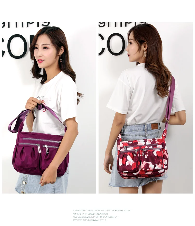 Модные сумки через плечо для женщин Nnylon Crossbody сумка повседневное Набор для матери Bolsas Femininas