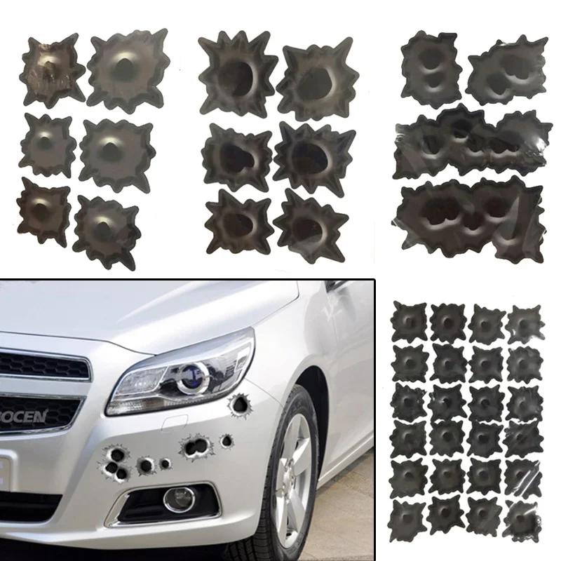 

Urijk Funny Car Stickers Small Joke Decal Stickers for Motorcycle Boat Decoration Waterproof 3D Hole Car Accessories