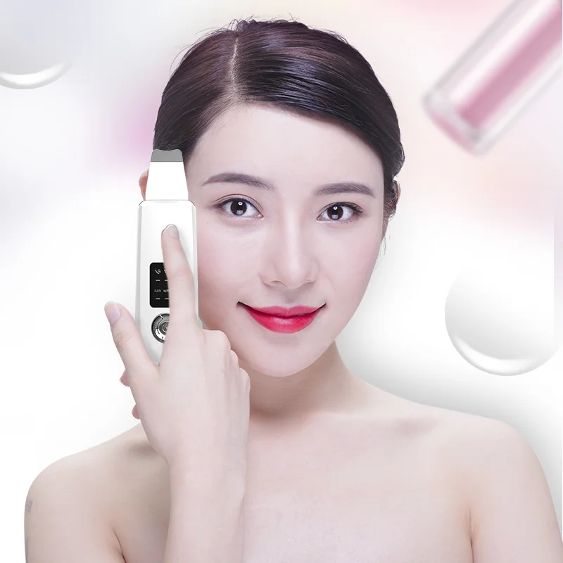 

Deep Ultrasonic Skin Cleaner Device Acne Blackhead Removal Facial Device Shovel Facial Machine Face Exfoliator Deeply Clean