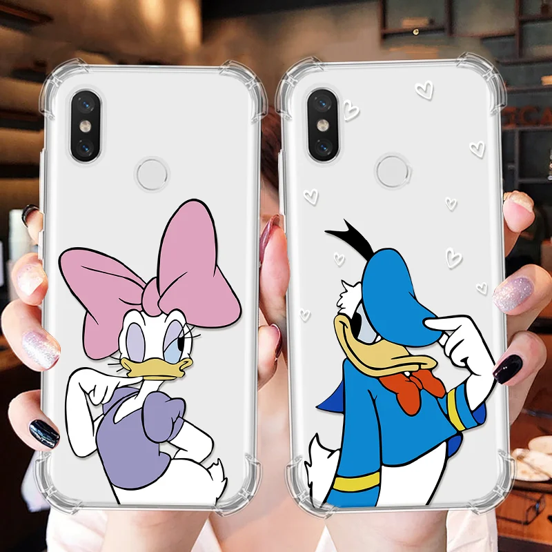 

Lovely Cartoon Couple Coque For Xiaomi Mi 6 Luxury Cover For Redmi Note 4X 4 Pro Global TPU Fundas For Redmi 5 Plus Airbag Case