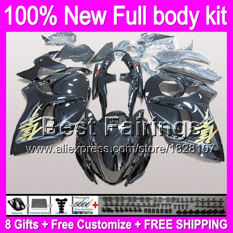 

Fairing For SUZUKI Hayabusa GSXR1300 Stock black 08 09 10 11 12 13 14 15 19B16 GSX R1300 GSXR 1300 2008 2009 2010 2011 +Decal