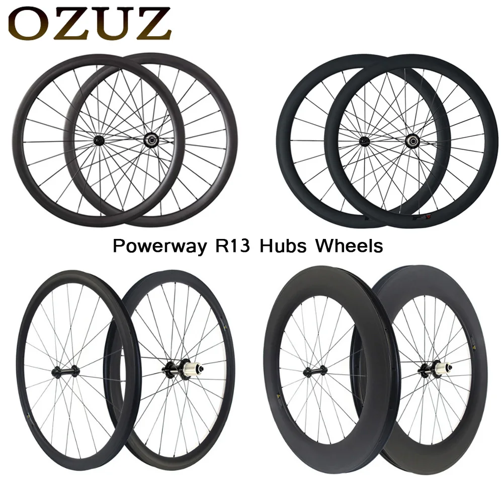 Free Custom Factory Sales 24mm 38mm 50mm 88mm Depth 700C Wheelset Depth Profile Clincher Tubular Super light Carbon Bike Wheels