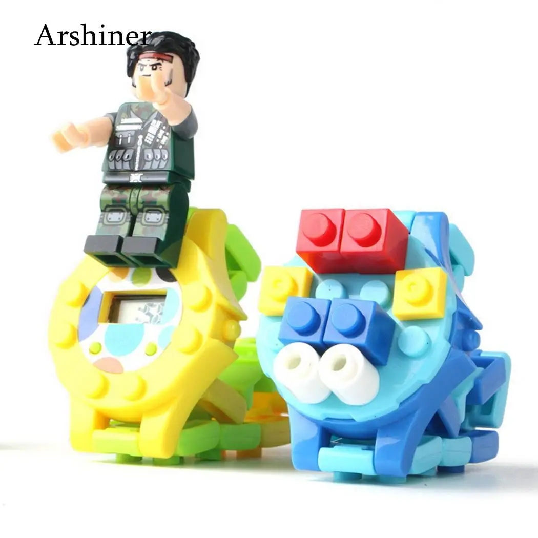 

New Digital Watch Necktie Glasses Blocks Baseplate Compatible Technic Classic Bricks Base Plate Toys For Child