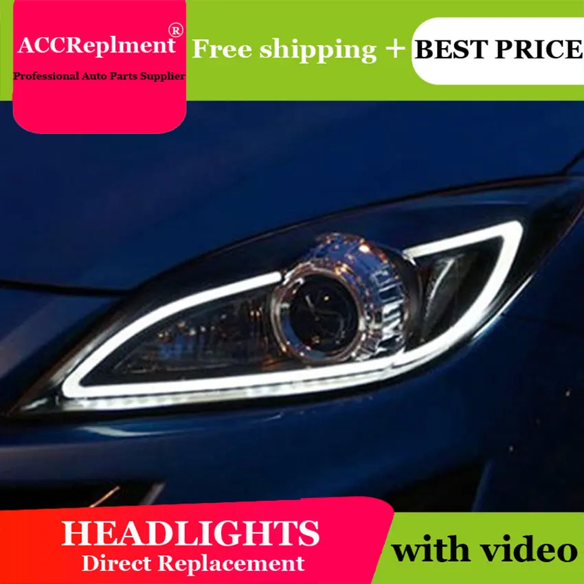 Car Styling for Mazda 3 LED Headlight Mazda3 2006 2012 Sport Headlights