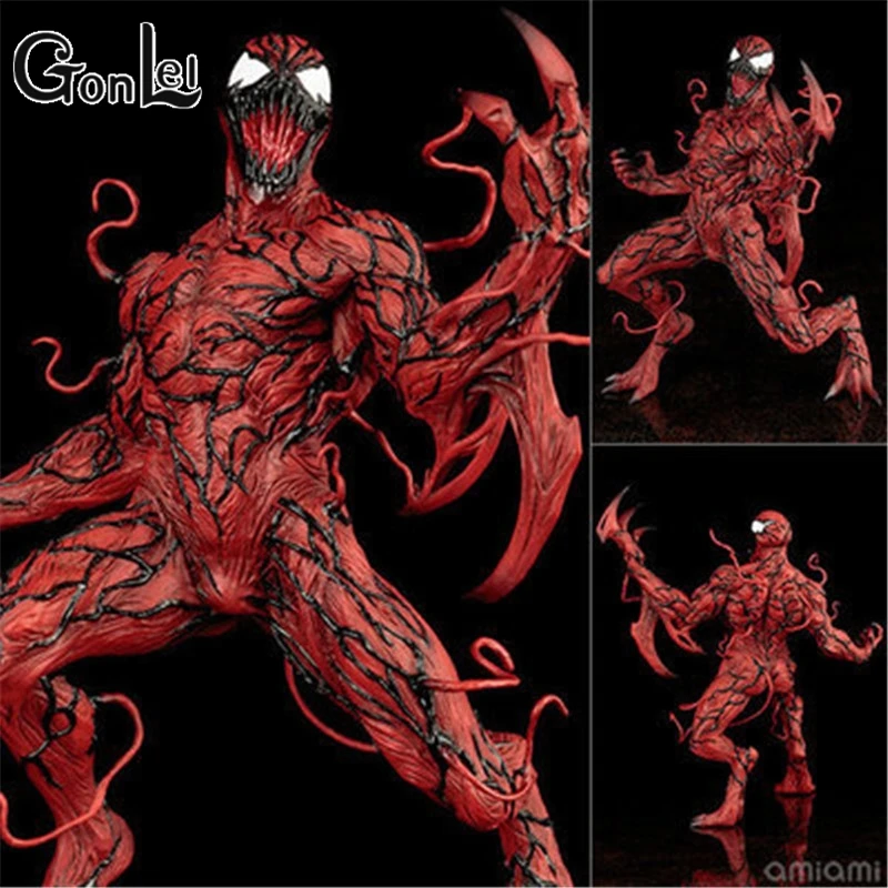 

GonLeI Spiderman Venom Carnage Model Cartoon Doll PVC 16cm Box-packed Movie Figurine Action Figure for Kid Anime Collection