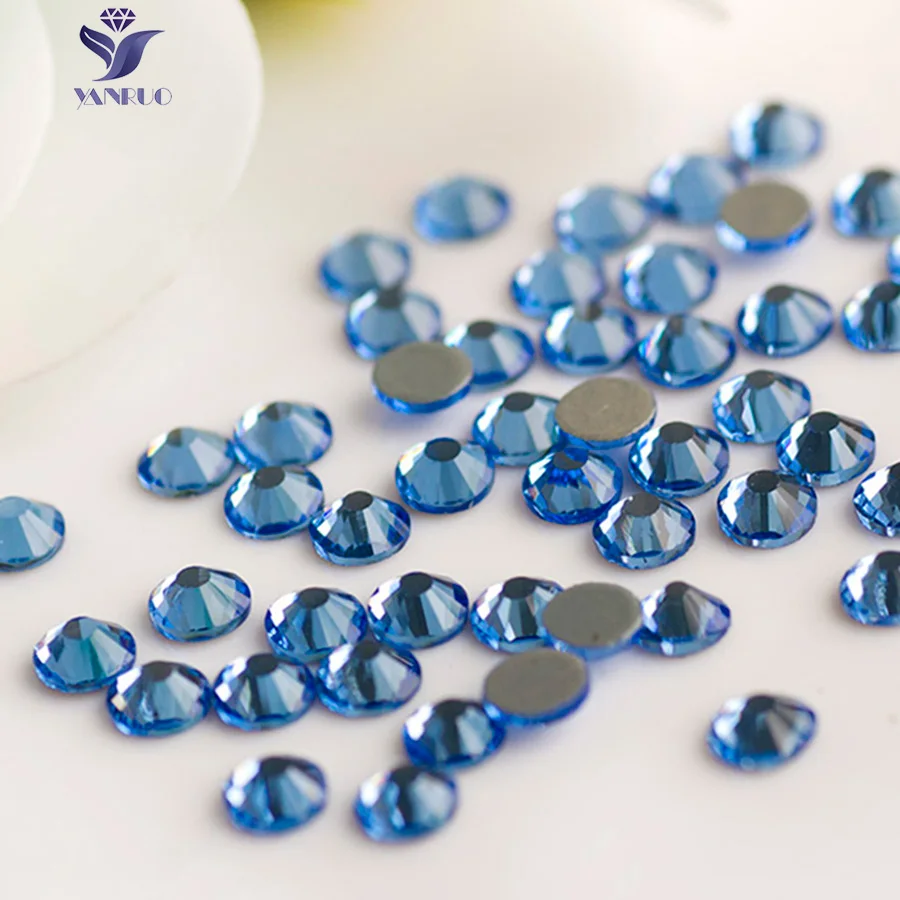 YANRUO 2058HF SS16 3 8 4 0 мм светильник сапфировое стекло камни стразы стразы|crystal iron|iron on
