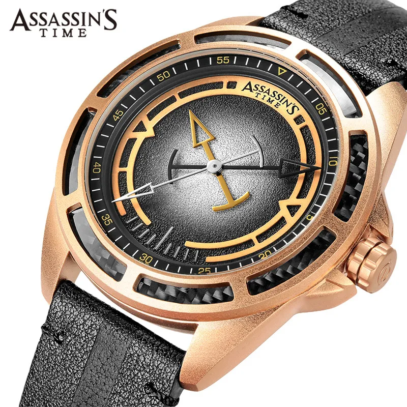 Reloj Мода 2019 г. большой циферблат джентльмен кварцевые для мужчин часы кожа