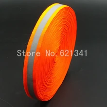 50 ярдов безопасности аналитик трафика материалы оранжевый отражающий тканевый ленточный светоотражающий ленточный шьем 20 мм* 10 мм(Ш
