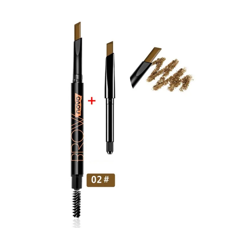 1PC Double - head Eyebrow Enhancer automatic rotation waterproof non - staining meimei plastic eyebrow pencil replacement 1PC Double - head Eyebrow Enhancer automatic rotation waterproof non - staining meimei plastic eyebrow pencil replacement