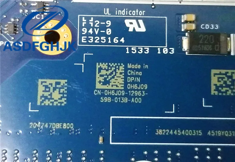 Материнская плата для ноутбука H6J09 0H6J09 CN Dell Alienware 17 R3 материнская AAP11 LA C911P DDR4 I7 6820HK