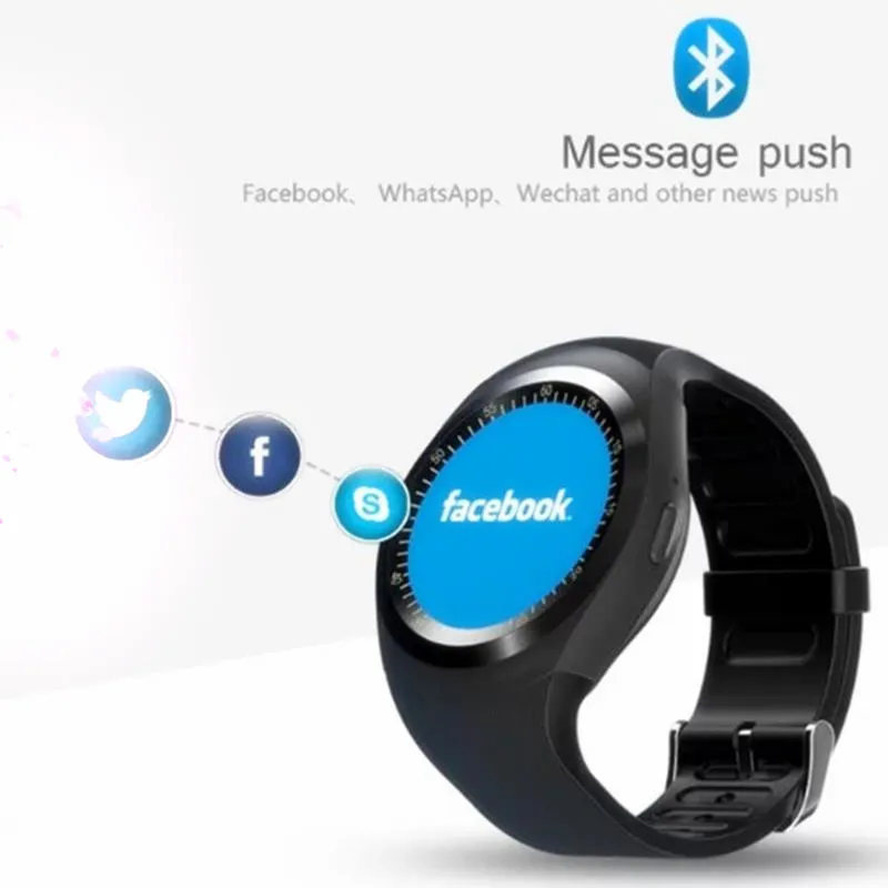 Смарт часы с Bluetooth Y1 Поддержка Nano SIM и TF карты Whatsapp Facebook умные для фитнеса бизнес