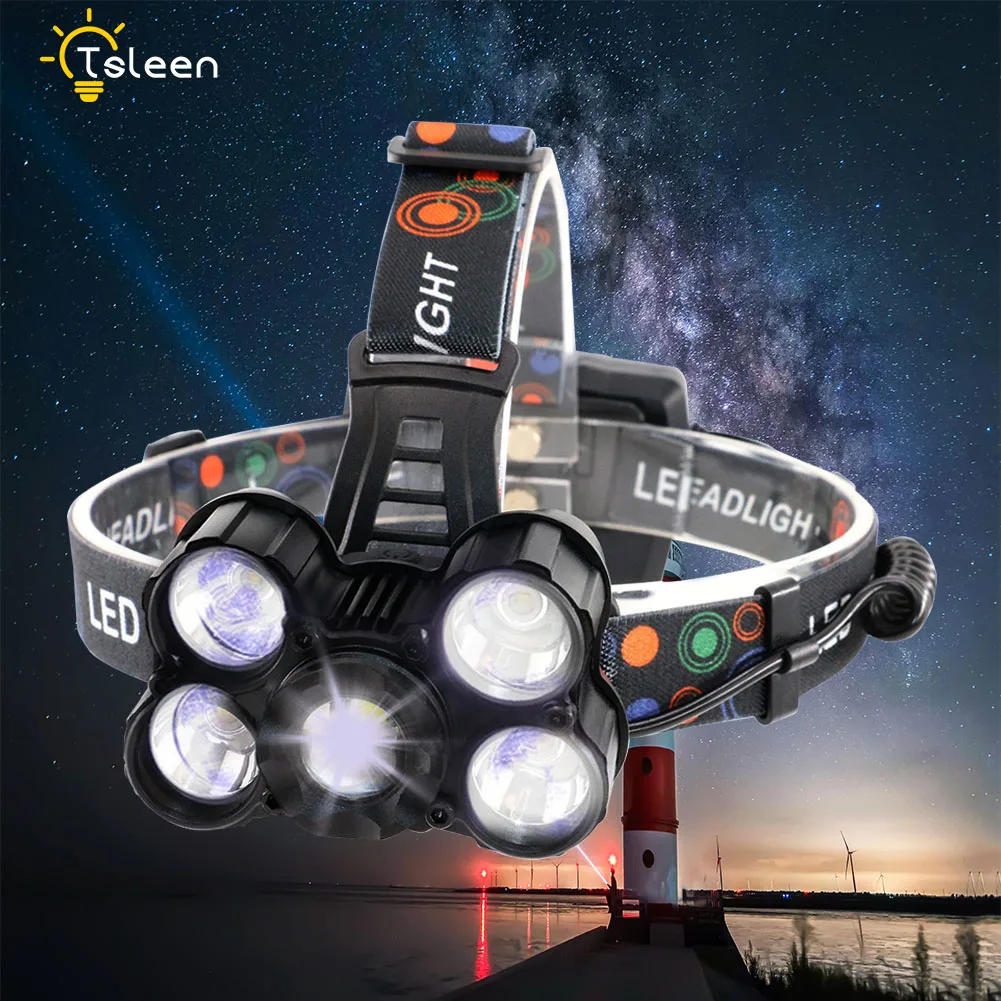 

High Bright Mini 4 Mode LED Headlamp Zoomable Lamp Reverse USB Output Led Head Light Sports Camping Fishing Head Lamp Headlight