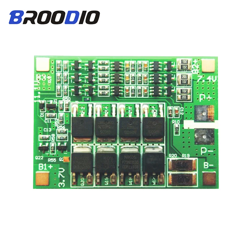 

3S 40A BMS 11.1V 12V 18650 lithium battery protection Board Solar led Street lamp sprayer With balanced Version for drill