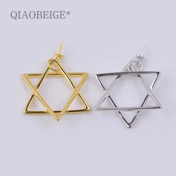 

QIAOBEIGE Diy accessories s925 pure silver simple pendant female pendant star shape pearl mountings wholesale