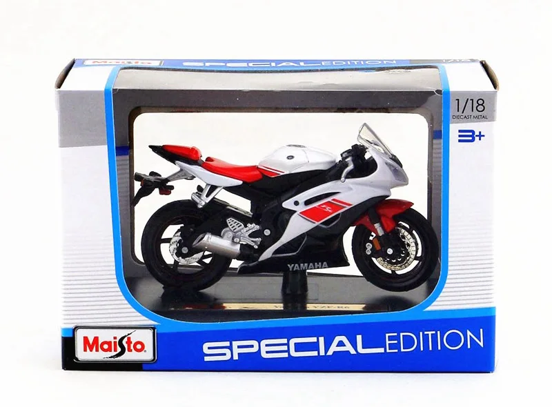 Maisto Сплав мотоцикл игрушка 1:18 Масштаб эмуляции YZF-R6 модели мотоциклов игрушки для детей Подарки