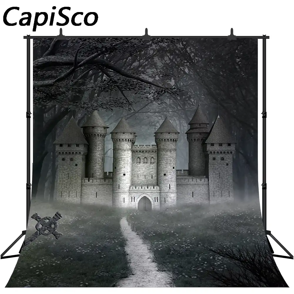 Capisco هالوين القلعة خلفيات للتصوير الفوتوغرافي الرجعية الليل المظلم الغابات خلفية مخيف هالوين كابينة عرض الصور الجماعية استوديو الدعائم Background Aliexpress