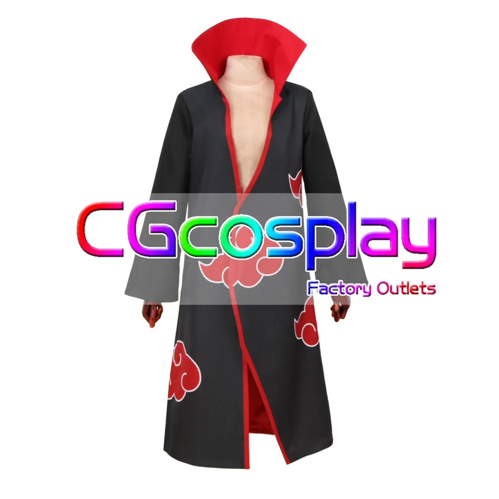 CGCOS Наруто плащ Акацуки Itachi Pein Deidara Hidan Униформа Кисаме Аниме игры Косплей Костюм