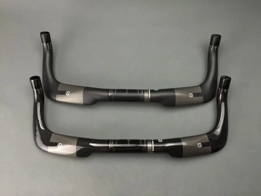 Carbon Fibre Bicycle Handlebars Mountain Bicycle Accessories Cycling Parts 31 8mm Road Bike Handlebar Integrated Rest