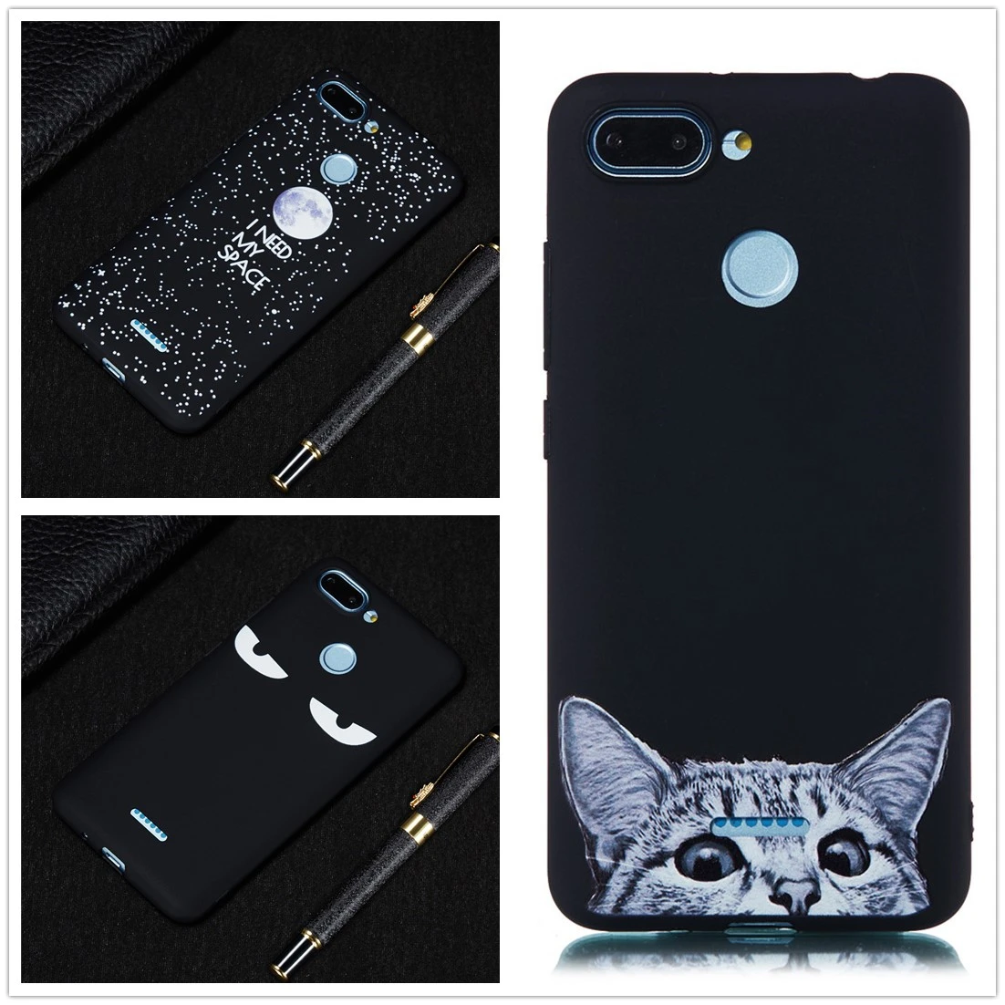 

Redmi 6 Pro 6A Case For Mi A2 A1 Protector Cover Soft Silicone Cute Cover For Coque Xiomi Redmi 5 Pro 5A Case POCOPhone F1 Shell