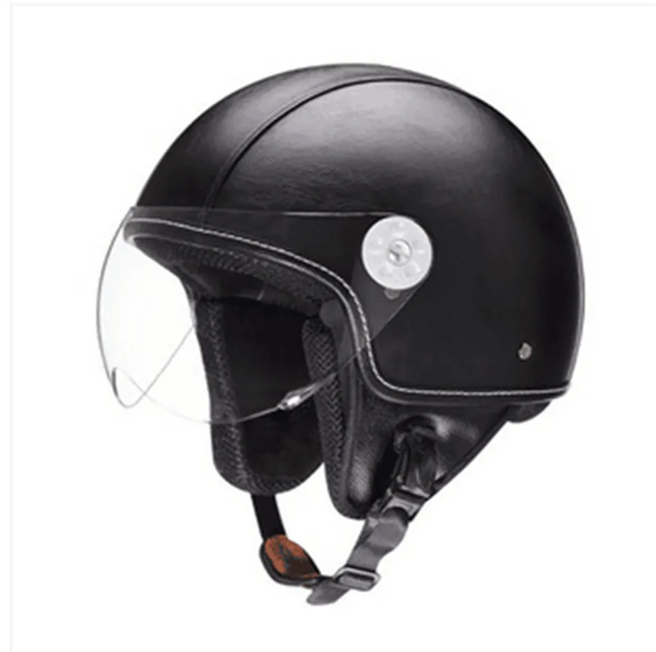 New Light good quality motocross helmets vintage retro 3 4 open face helmet casque motocross Aircraft