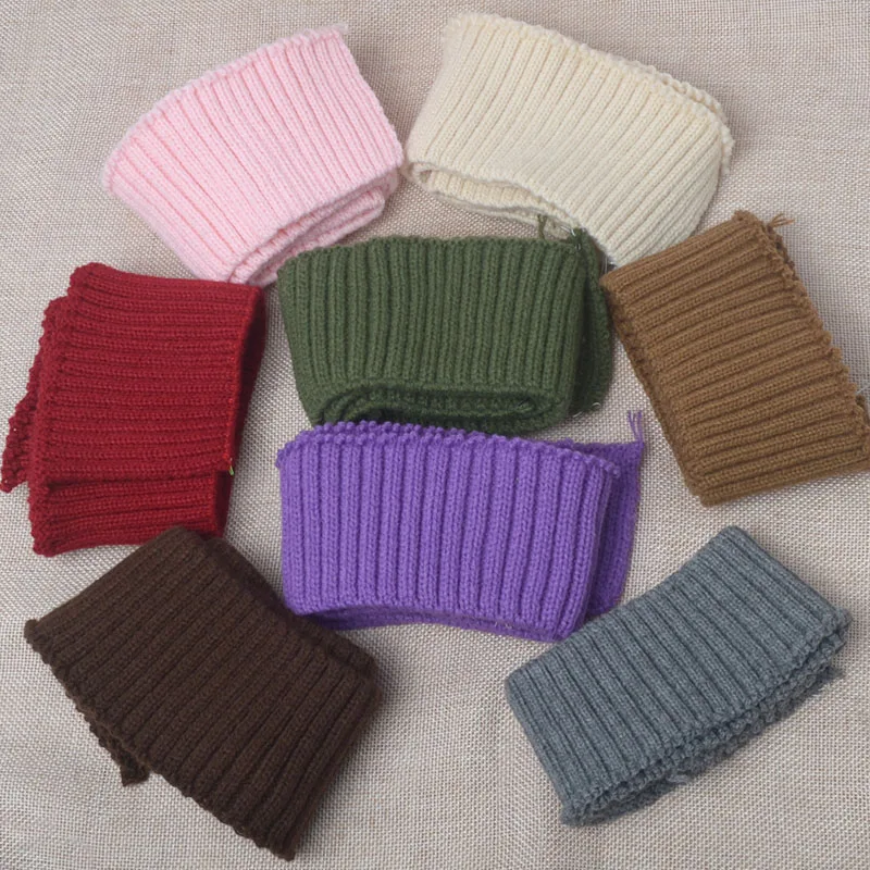 Custom wool knitted ribbed neckline cuff coat edge hem closing jacket