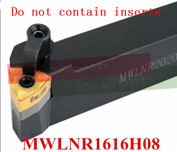 5/8 MWLNR1616H08 Right Indexable Turning Tool Holder With 12 Carbide Inserts For Hard Steel