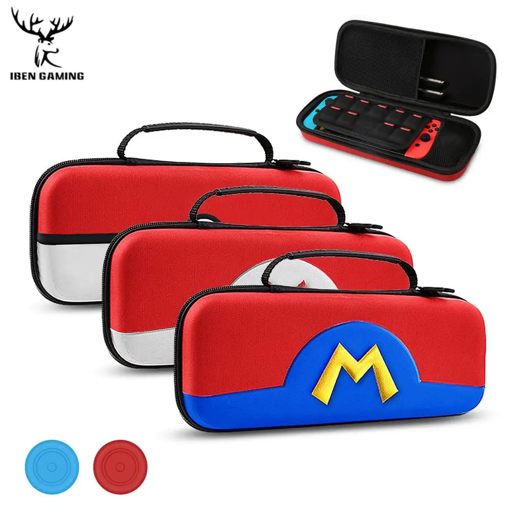 

iBen Portable EVA Storage Bag Cover Cases For Nintend Switch Accessories Case NS NX Console Protective Gaming Shell Pokeball