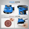 300W Random Orbital Electric Sander Machine with 21Pcs 125mm Sandpapers 120V 240V Strong Dust Collection