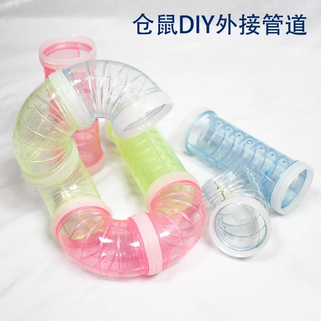 Hot Hamster Accessories Transparent Acrylic Cage Jaula Hamster Tunnel Fittings Cheap Small Pet Toys Supplies 3