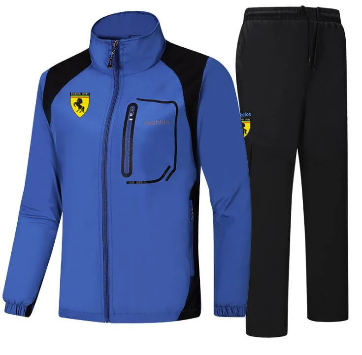 Men Jogging Track TrackSuit Sport Track Jacket Coat Top Suit Set Trousers Pants Sweats suits Sports Wear Sweatshirt