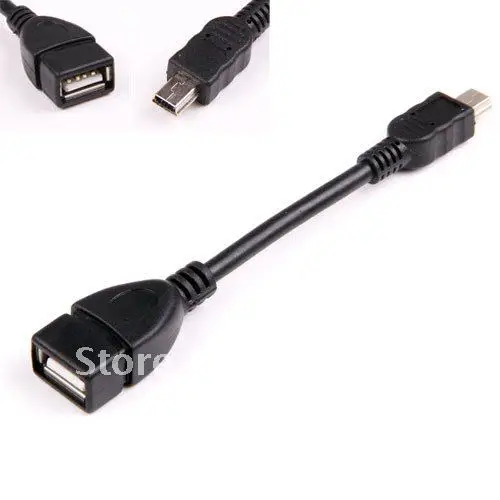 

20PCS Mini OTG Cable - USB A Female to Mini USB B 5 Pin Male Adapter Converter