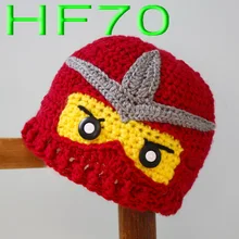 Вязаные крючком Детские Мультяшные шляпы, детские вязаные шапочки, хлопок, красный/желтый