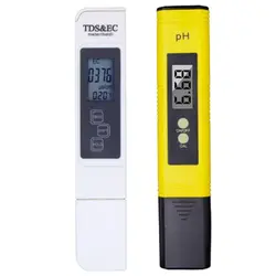 Топ цифровой рН-метр 0,00-14,0 PH tds-тестер & EC метр термометр 0-9999us/см 0-9999ppm 0,1-80,0 градусов контроль качества воды