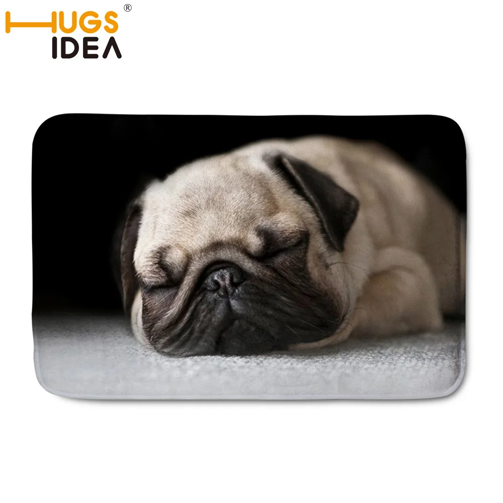 HUGSIDEA собака коврик смешная собака коврик фланелевый мягкий напольный коврик для ванной комнаты Спальня коврик в гостиную, Противоскользящий коврик
