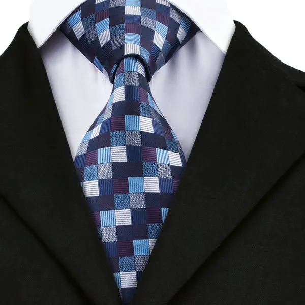 SN-1538 модные классические Бизнес галстук 100% Высокое качество Gravatas платок запонки набор шелк Привет-галстук Брендовая Дизайнерская обувь